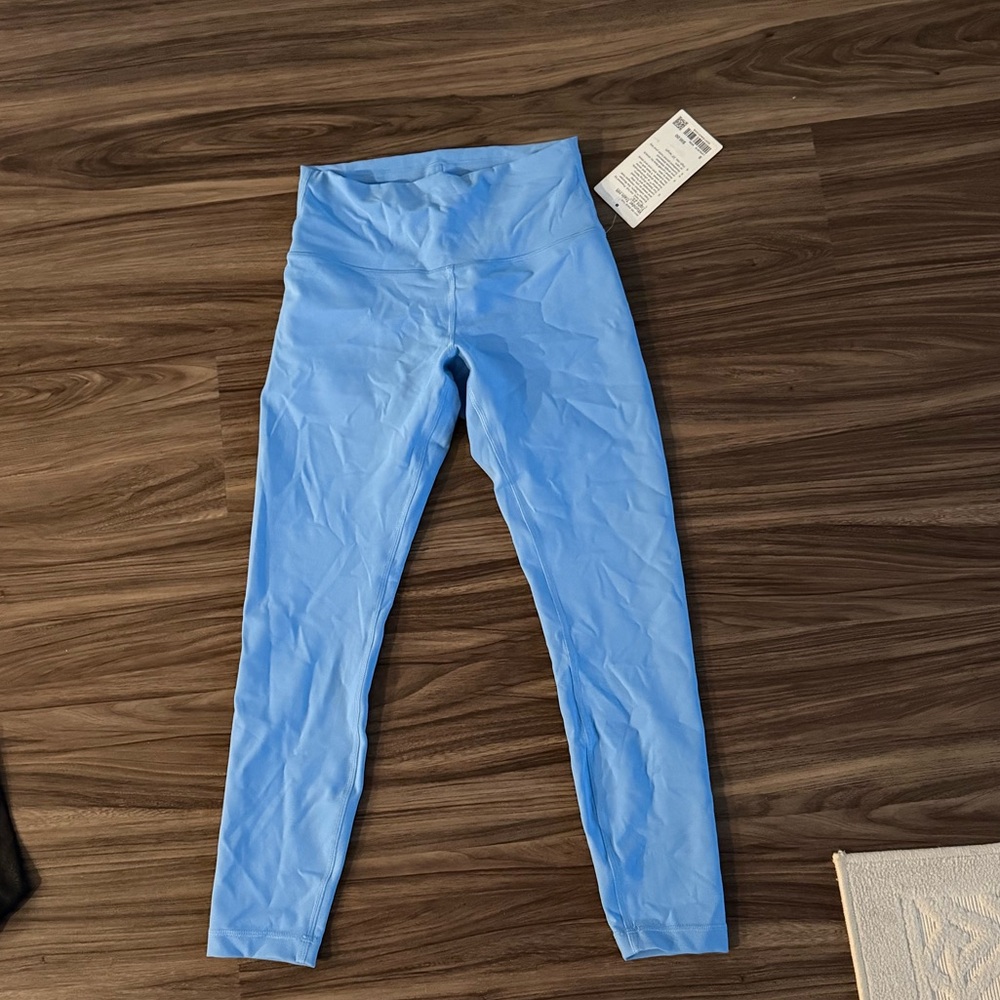 Lululemon Light Blue wunder train Leggings
